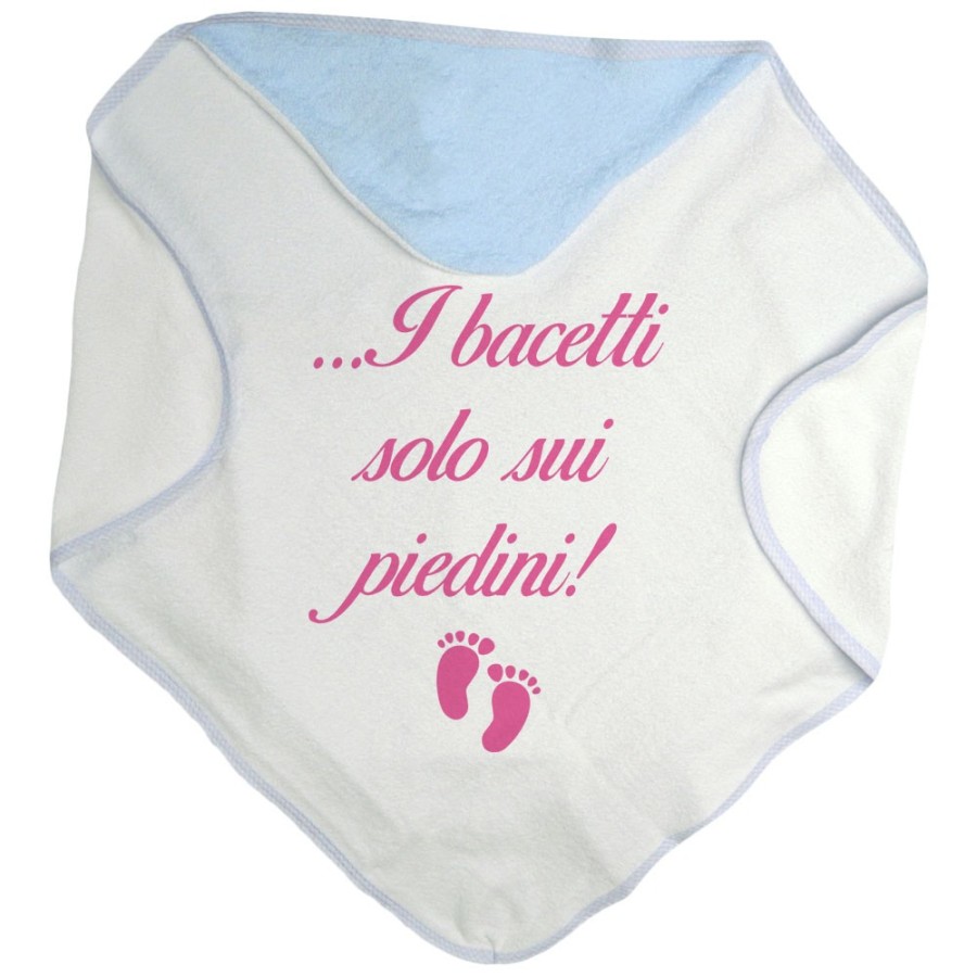 Accappatoio neonato i bacetti solo sui piedini! Divertenti
