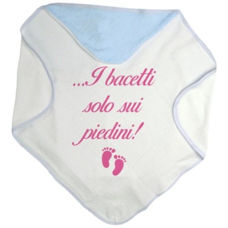 Accappatoio neonato i bacetti solo sui piedini! Divertenti