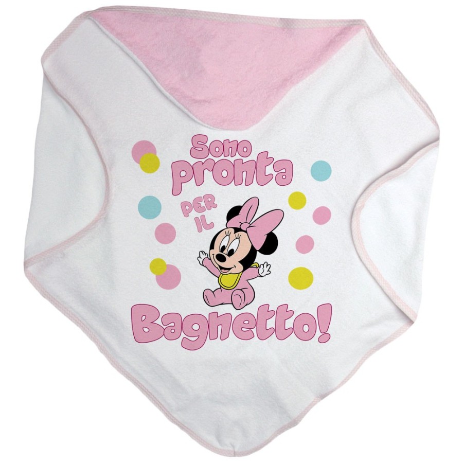 Accappatoio neonata sono pronta per il bagnetto baby minnie Cartoon