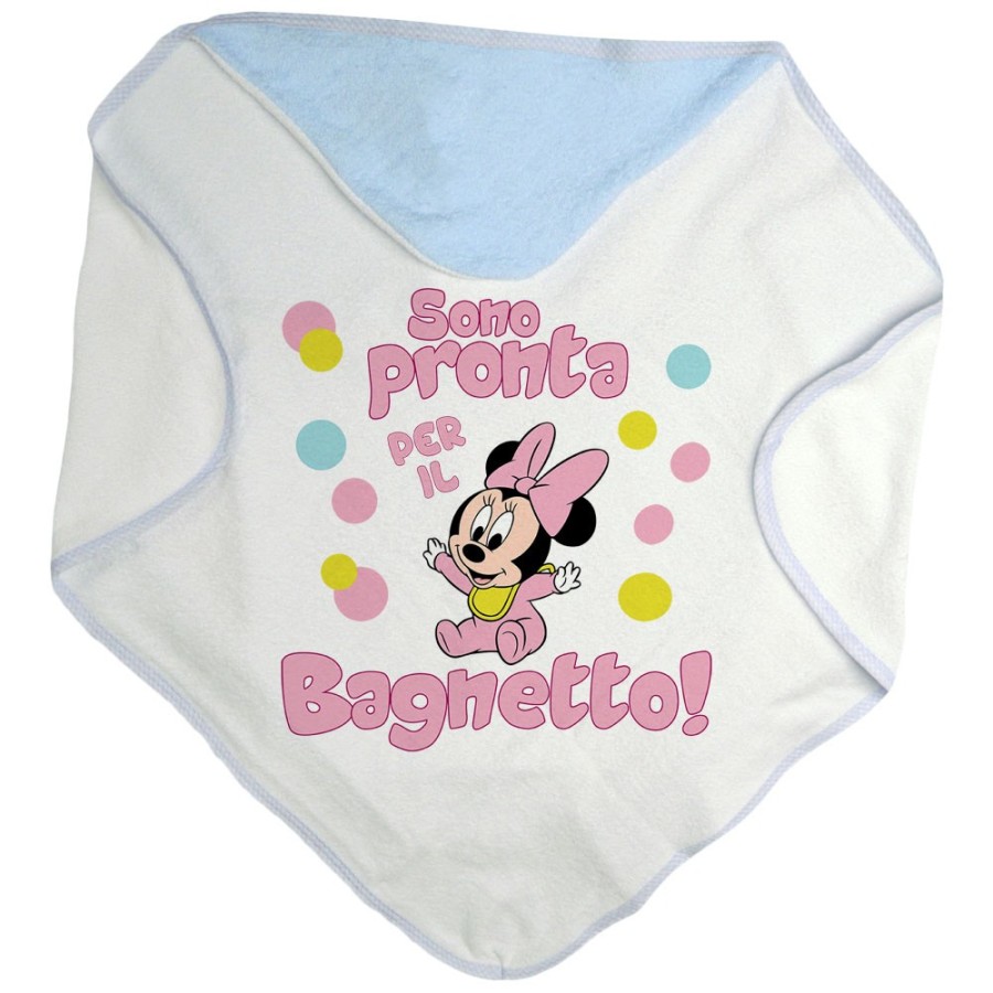 Accappatoio neonata sono pronta per il bagnetto baby minnie Cartoon