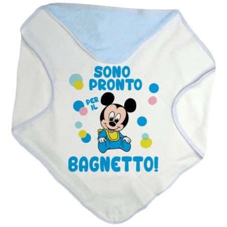 Accappatoio neonato sono pronto per il bagnetto baby...