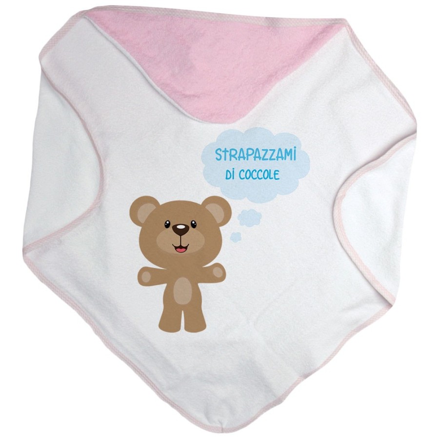 Accappatoio neonato strapazzami di coccole Divertenti