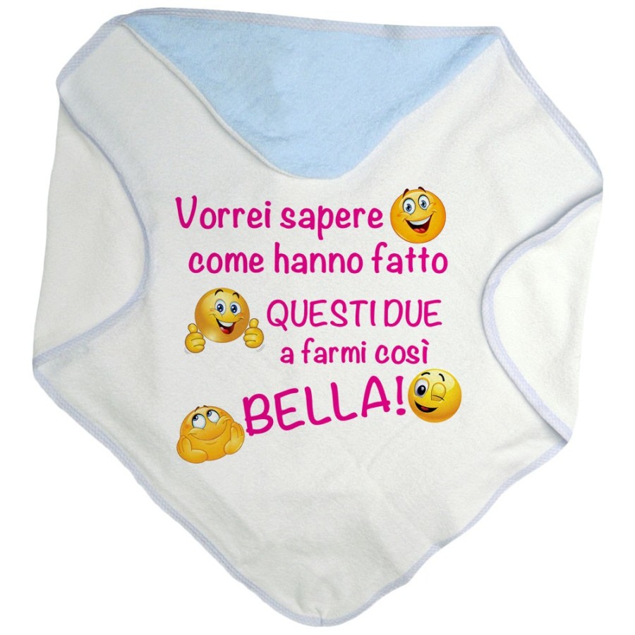 Accappatoio neonato vorrei sapere come hanno fatto questi due a farmi così bello Divertenti