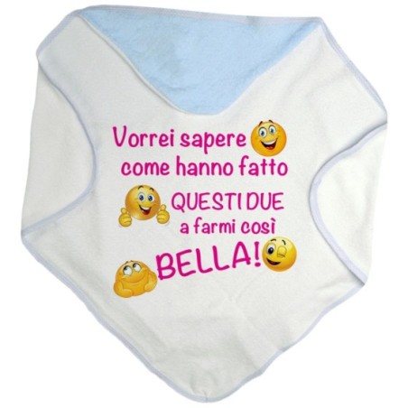 Accappatoio neonato vorrei sapere come hanno fatto questi due a farmi così bello Divertenti