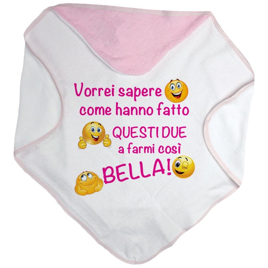 Accappatoio neonato vorrei sapere come hanno fatto questi due a farmi così bello Divertenti