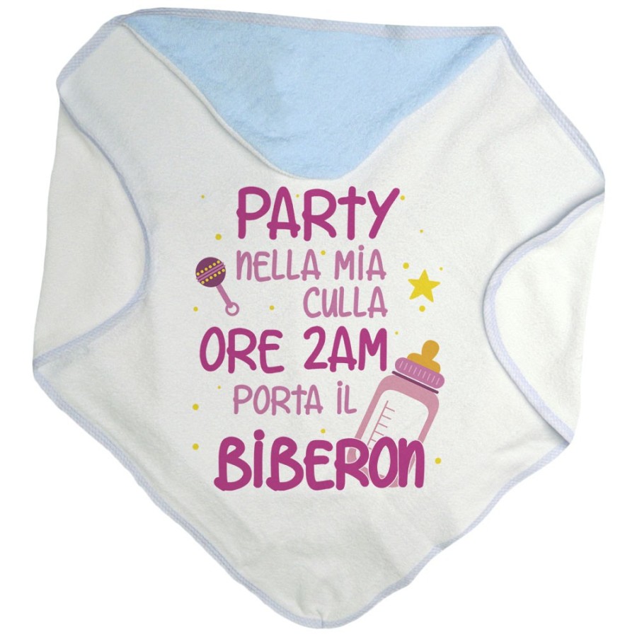 Accappatoio neonato party nella mia culla Divertenti