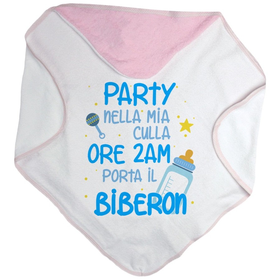 Accappatoio neonato party nella mia culla Divertenti