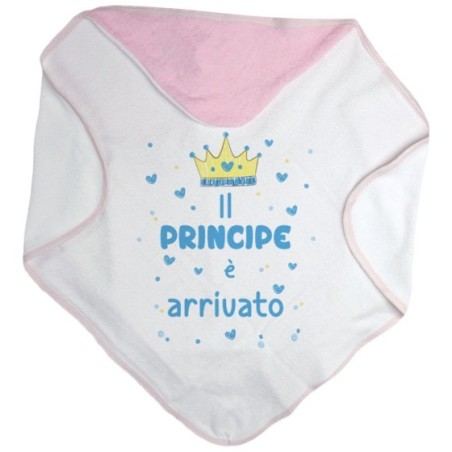 Accappatoio neonato il principe è arrivato Divertenti