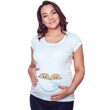 Maglia premaman gemelli stiamo arrivando Divertenti