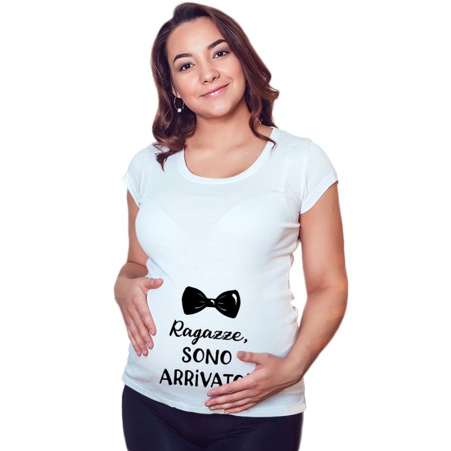 Maglia premaman ragazze sono arrivato Divertenti