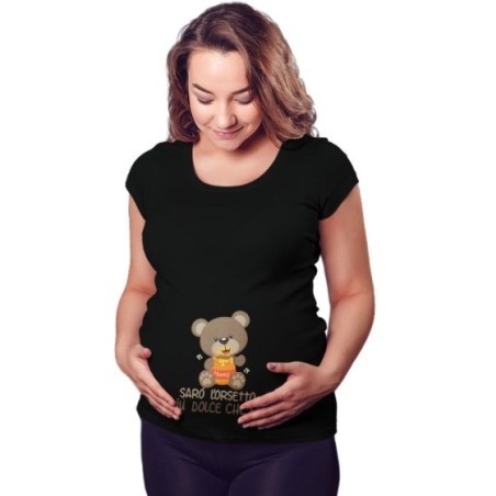 Maglia premaman sono l'orsetto più dolce che c'è Divertenti
