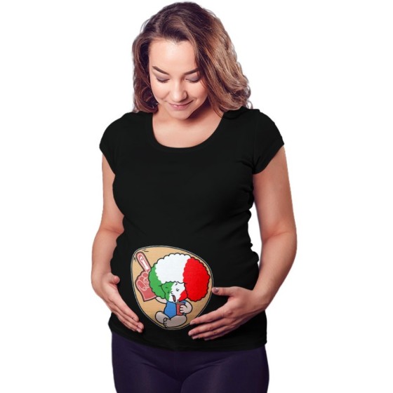 Maglia premaman bimbo tifoso italiano Divertenti