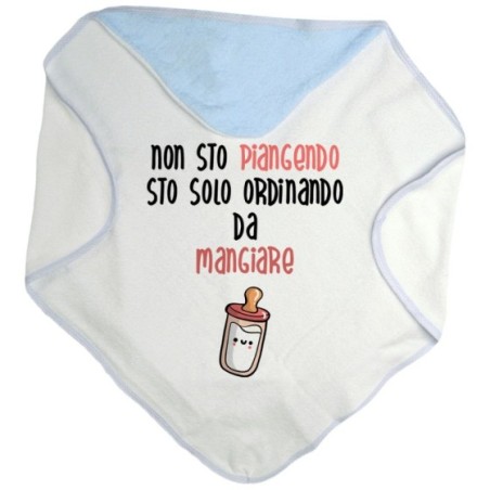 Accappatoio neonato non sto piangendo sto solo ordinando da mangiare Divertenti
