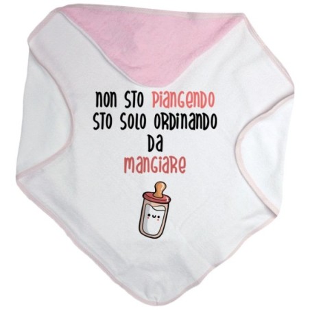 Accappatoio neonato non sto piangendo sto solo ordinando da mangiare Divertenti