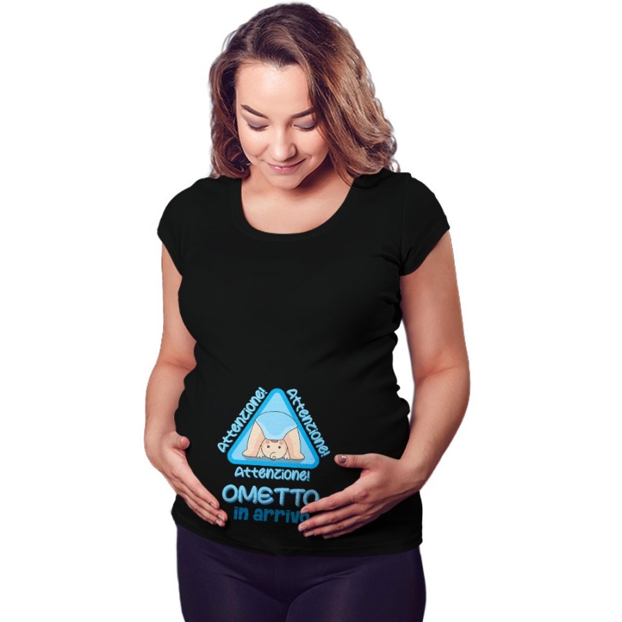 Maglia premaman ometto in arrivo Divertenti