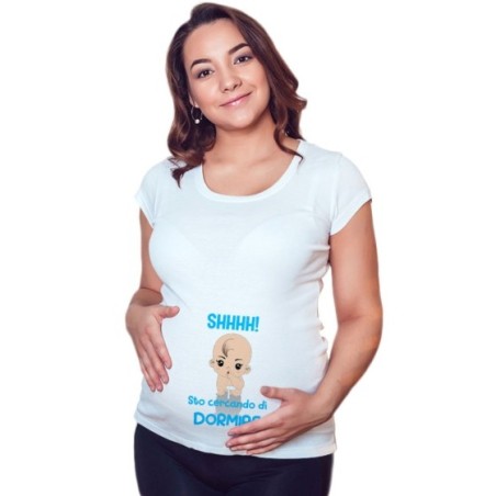 Maglia premaman shhhh sto cercando di dormire