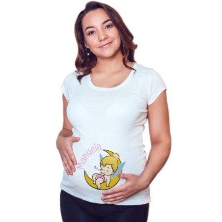 Maglia premaman personalizzata con nome baby trilli Divertenti