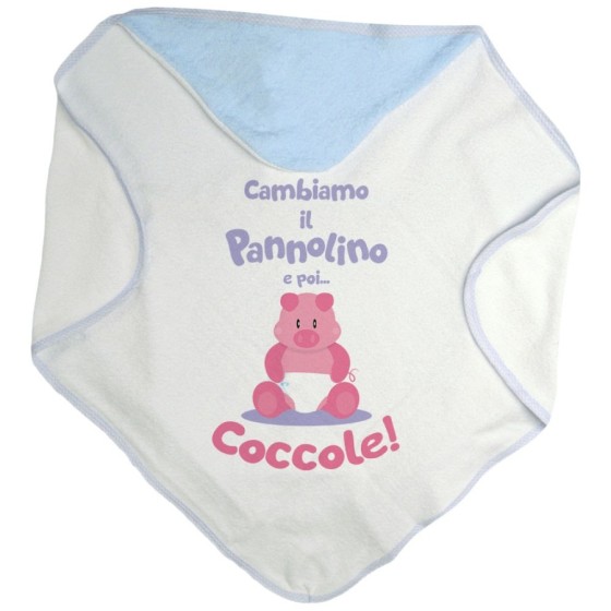 Accappatoio neonato cambiamo il pannolino e poi coccole Divertenti