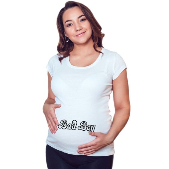 Maglia premaman bad boy bad girl Divertenti