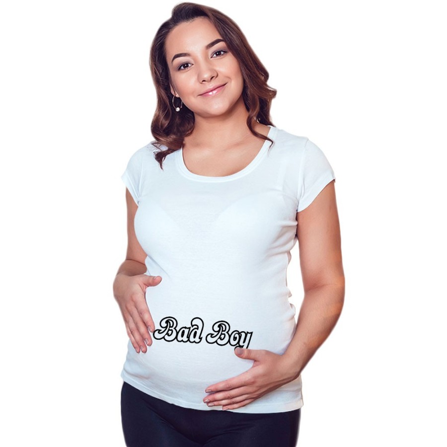 Maglia premaman bad boy bad girl Divertenti