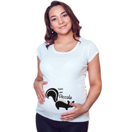 Maglia premaman sono una piccola puzzola Divertenti