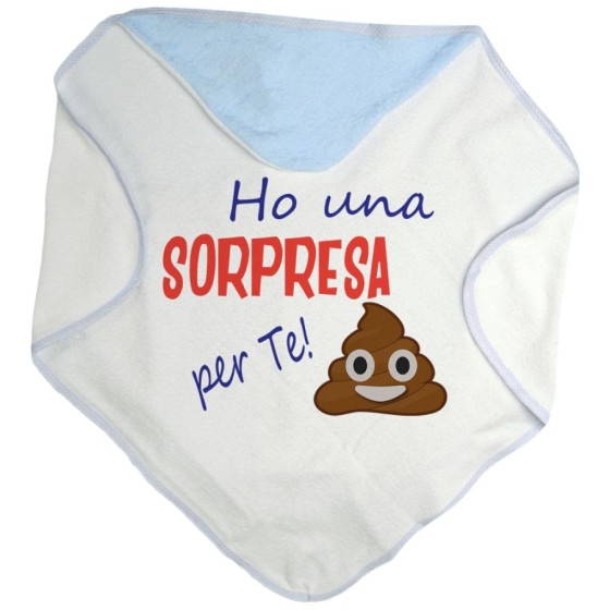 Accappatoio neonato ho una sorpresa per te Divertenti