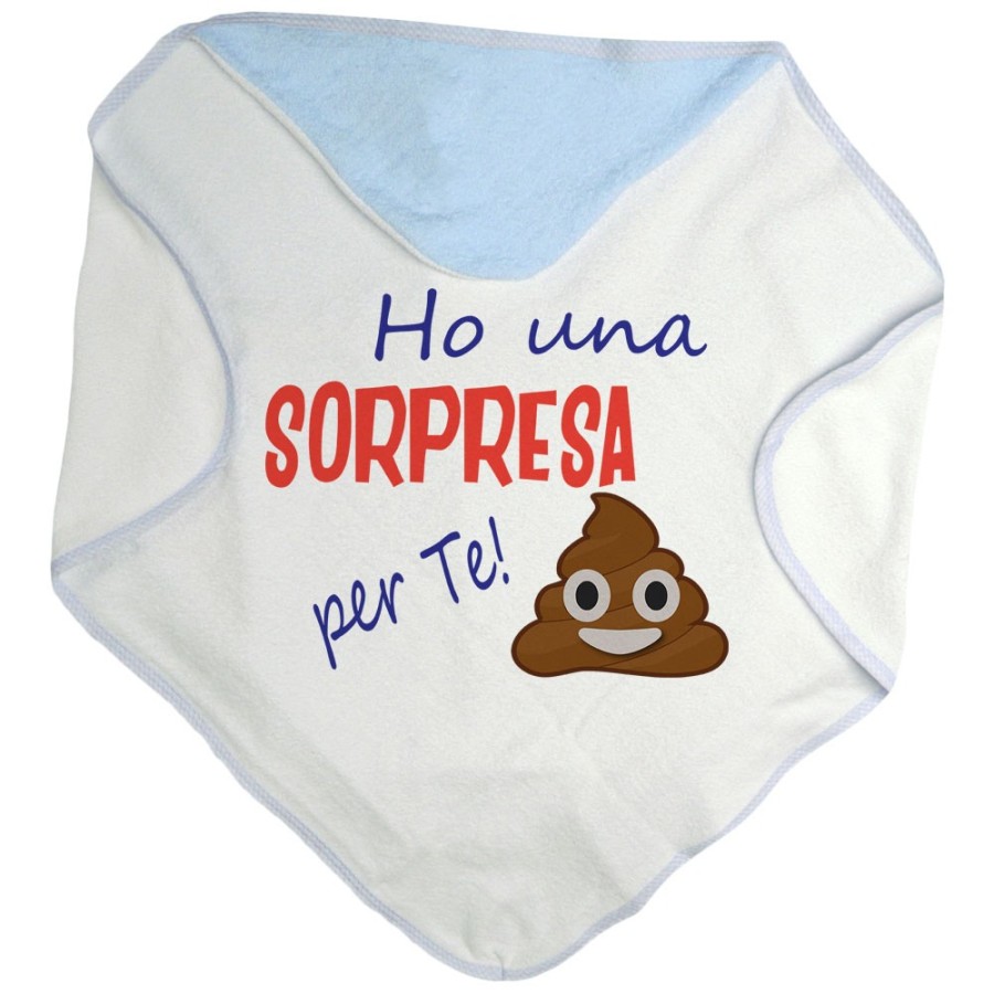 Accappatoio neonato ho una sorpresa per te Divertenti