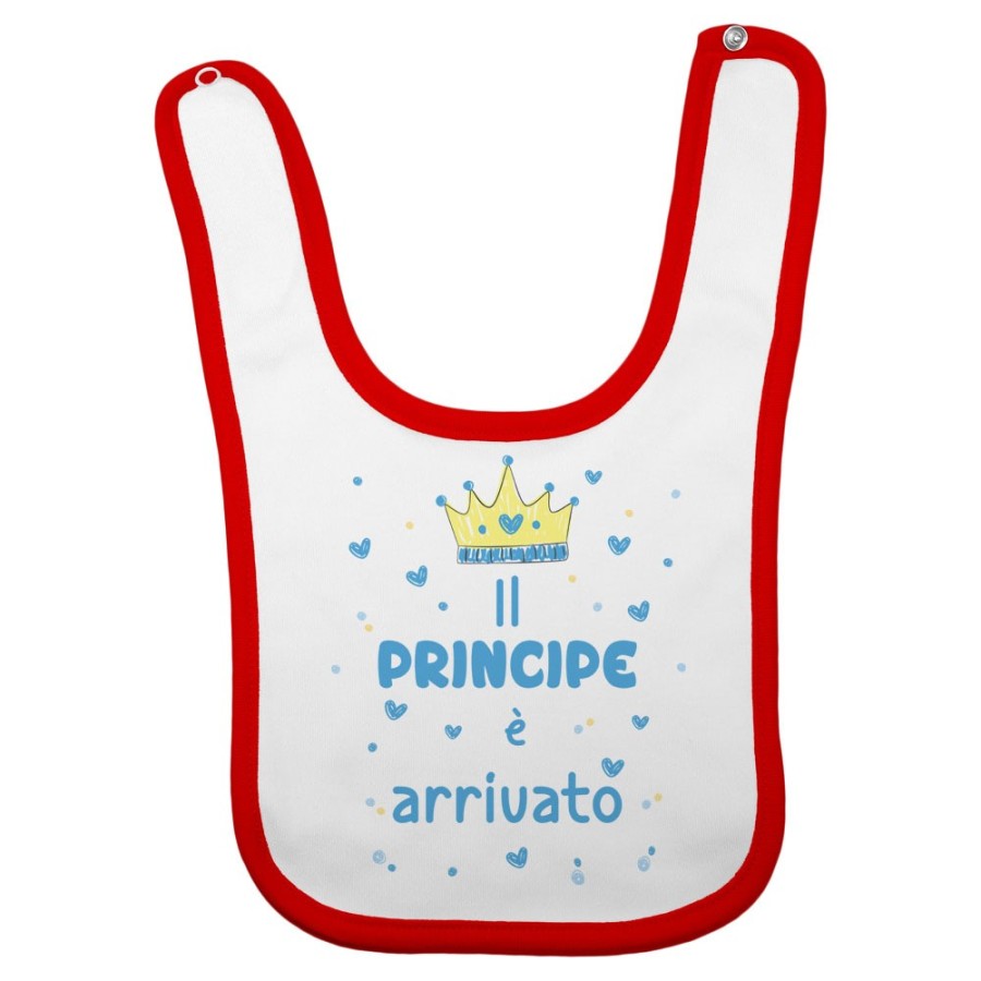 Bavaglino neonato il principe è arrivato Divertenti