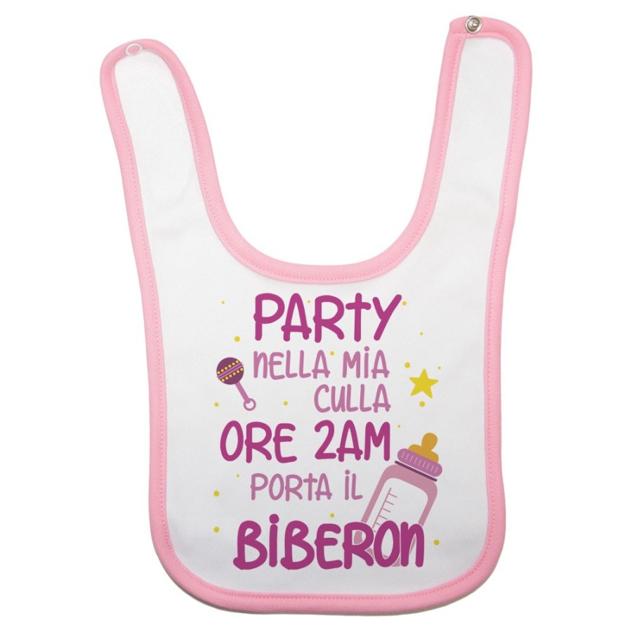 Bavaglino neonato party nella mia culla Divertenti