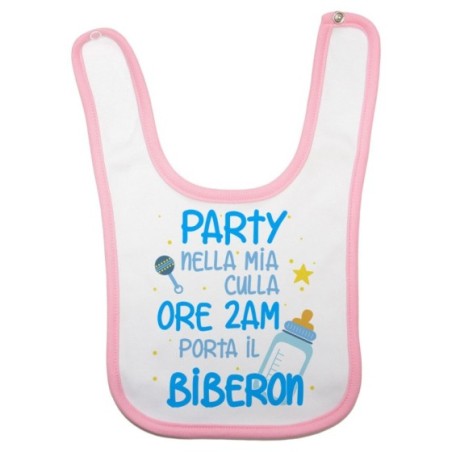 Bavaglino neonato party nella mia culla Divertenti