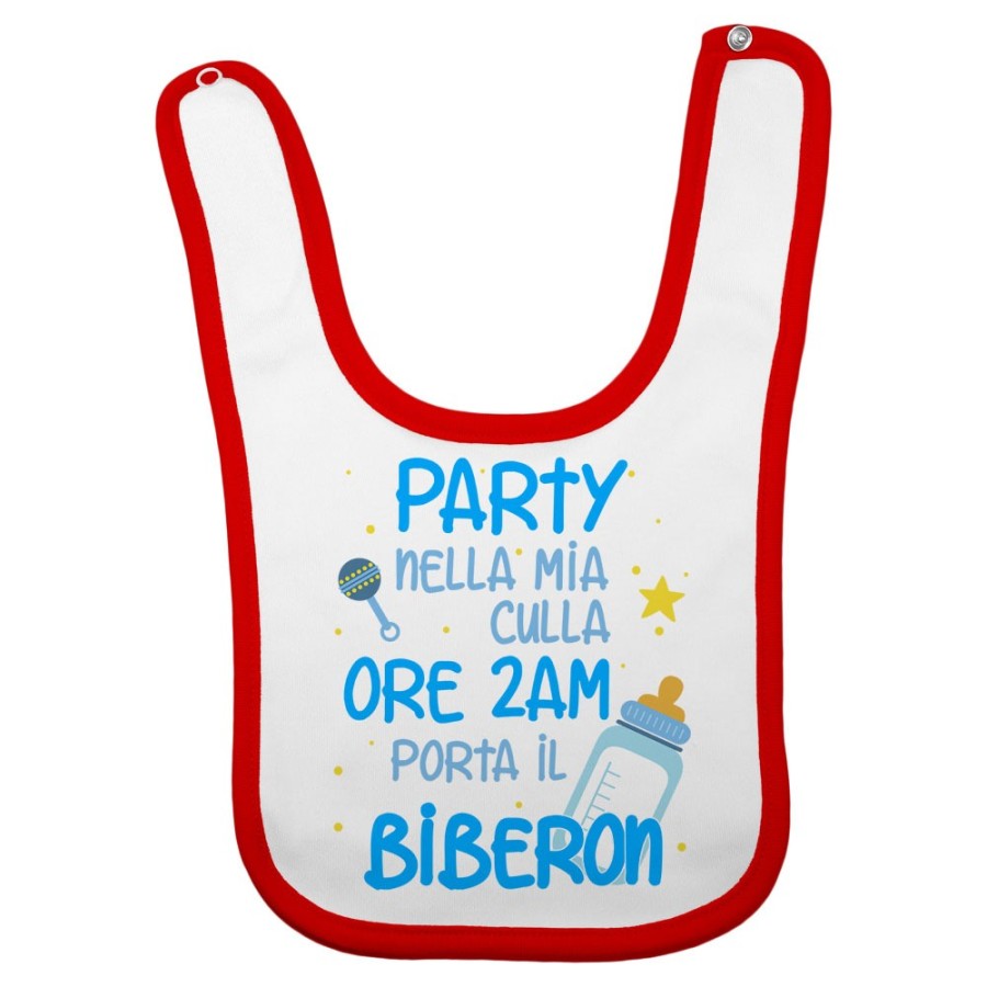 Bavaglino neonato party nella mia culla Divertenti