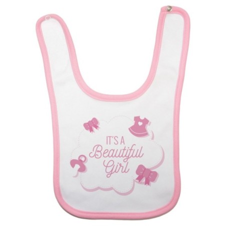 Bavaglino neonato it's a beautiful boy beautiful girl 