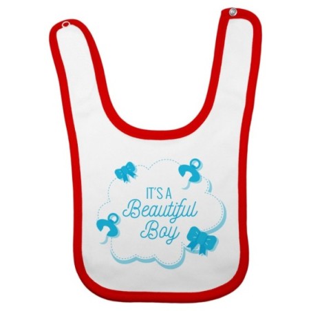 Bavaglino neonato it's a beautiful boy beautiful girl  Divertenti