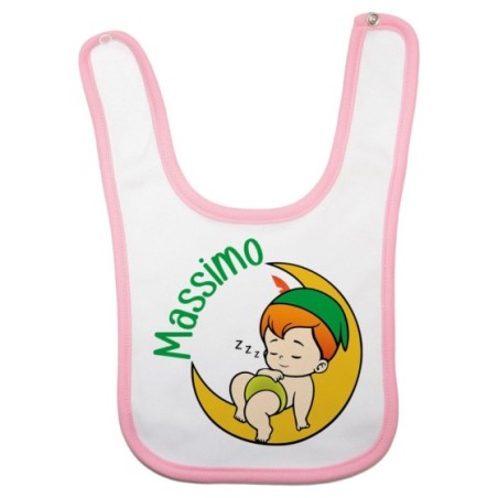 Bavaglino neonato personalizzato con nome baby peter Divertenti