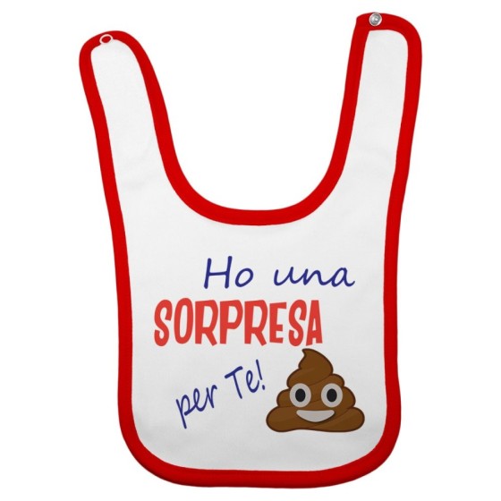 Bavaglino neonato ho una sorpresa per te Divertenti