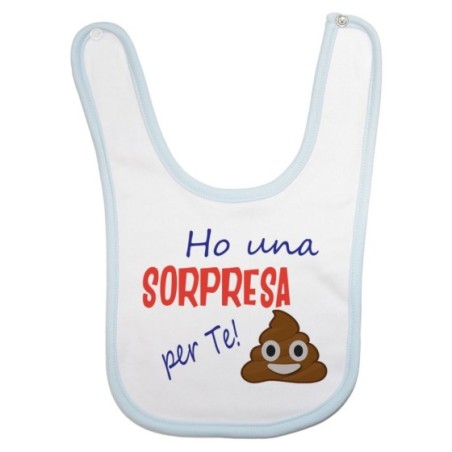 Bavaglino neonato ho una sorpresa per te Divertenti