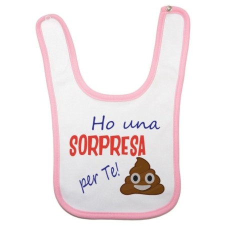 Bavaglino neonato ho una sorpresa per te Divertenti