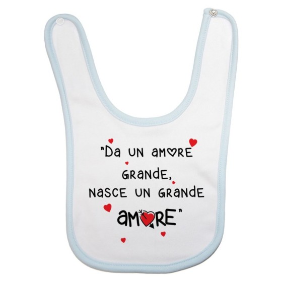 Bavaglino neonato da un amore grande nasce un grande amore Divertenti
