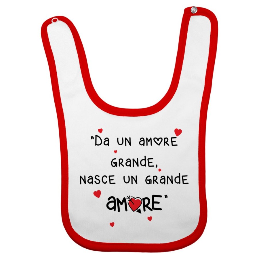 Bavaglino neonato da un amore grande nasce un grande amore Divertenti