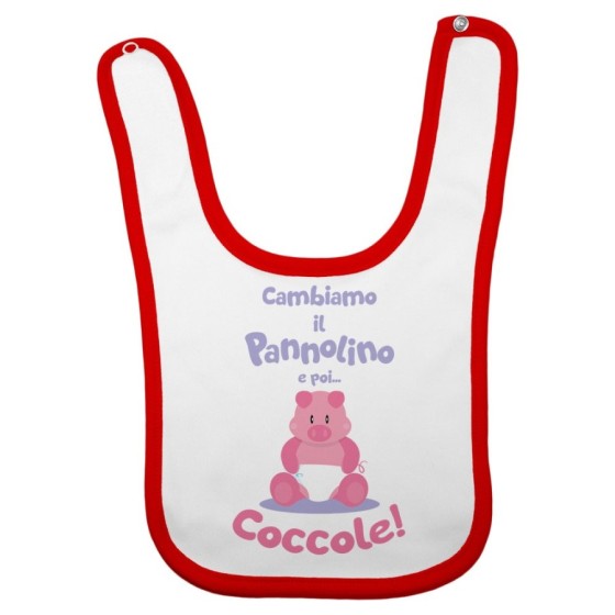 Bavaglino neonato cambiamo il pannolino e poi coccole Divertenti