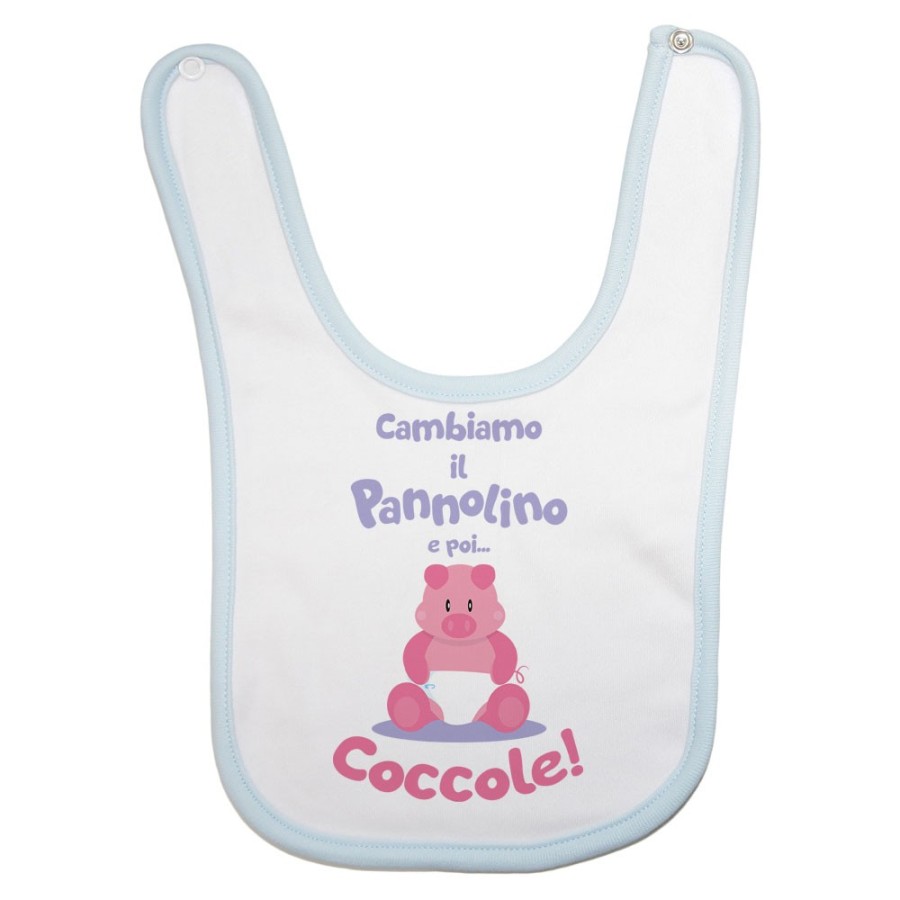 Bavaglino neonato cambiamo il pannolino e poi coccole Divertenti