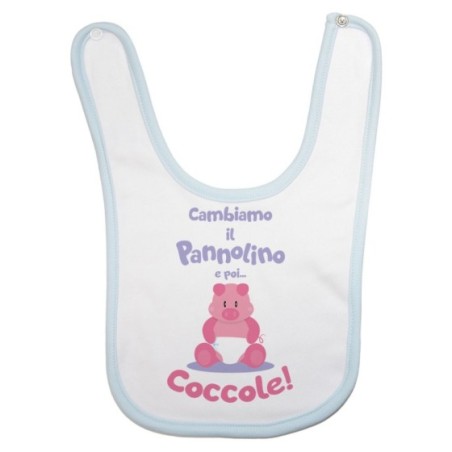 Bavaglino neonato cambiamo il pannolino e poi coccole Divertenti