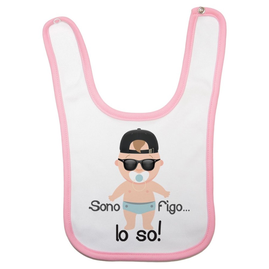 Bavaglino neonato sono figo lo so streetwear Divertenti