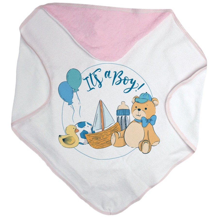 Accappatoio neonato it's a boy Divertenti