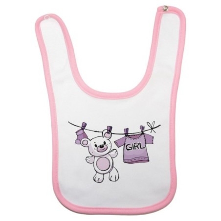 Bavaglino neonato boy girl con orsetto