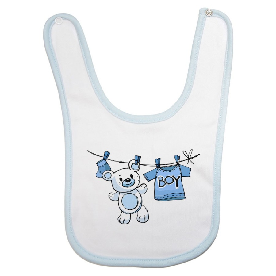 Bavaglino neonato boy girl con orsetto Divertenti