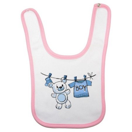 Bavaglino neonato boy girl con orsetto Divertenti