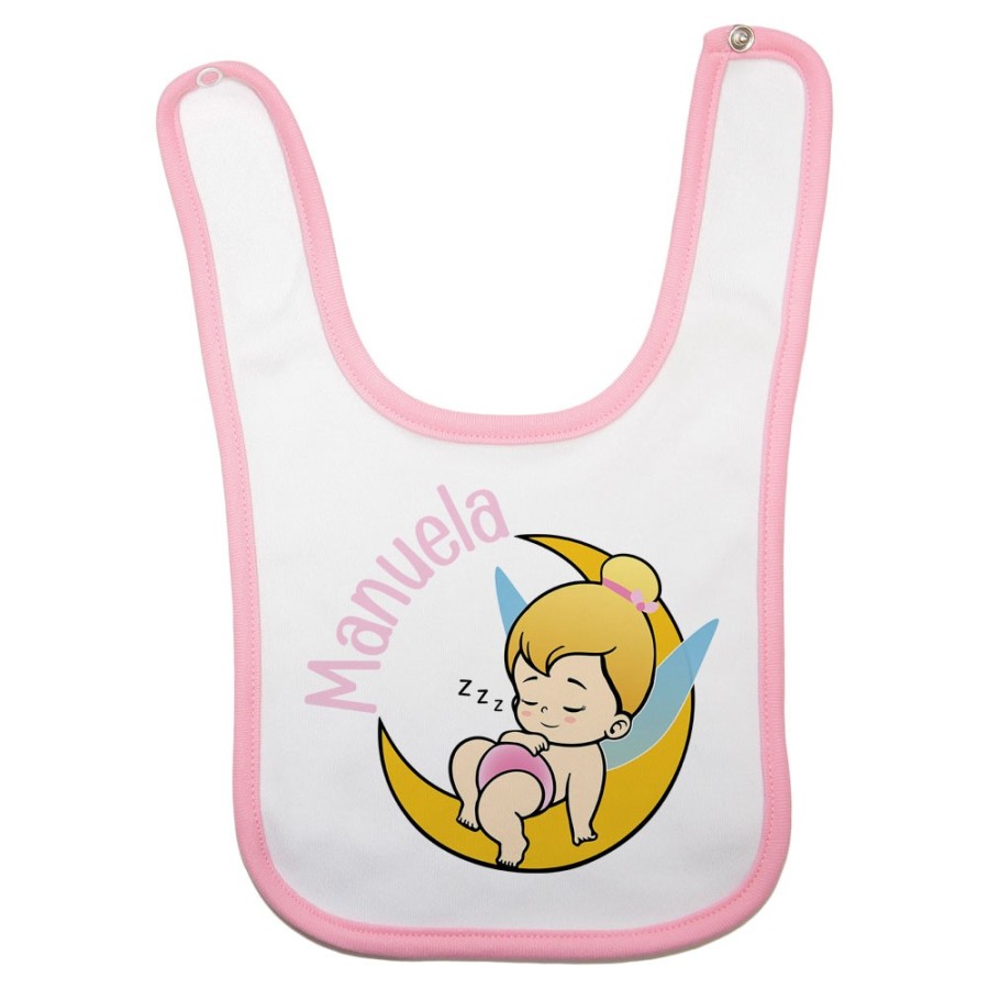Bavaglino neonata personalizzato con nome baby trilli Divertenti