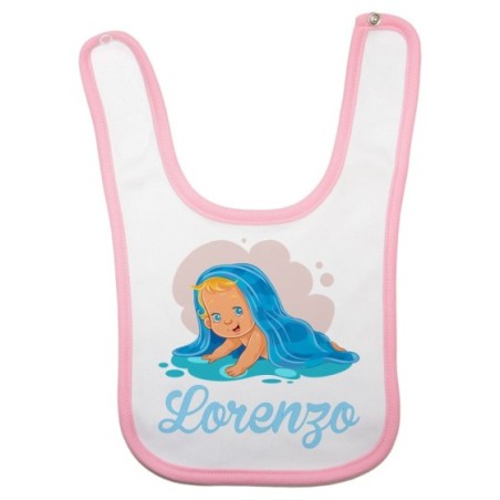 Bavaglino neonato personalizzato con nome bimbo con asciugamano Divertenti