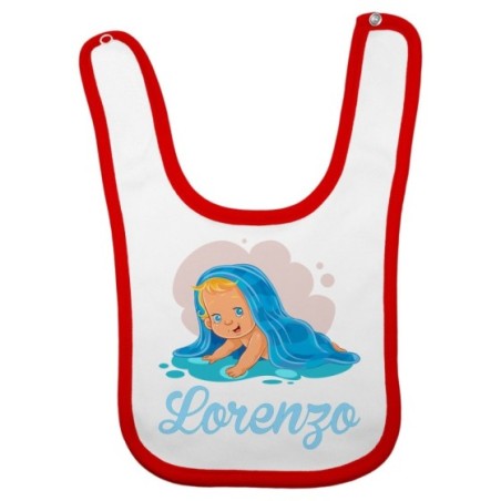 Bavaglino neonato personalizzato con nome bimbo con asciugamano Divertenti